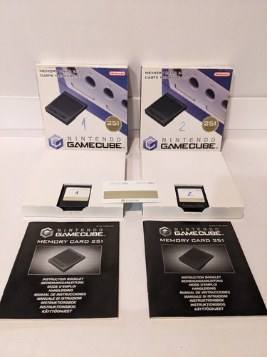Original gamecube memory - 2x,